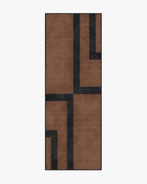 Aldo Brown & Black Rug by The Local Project - 75x215 - Machine Washable Area Rug - Kid & Pet Friendly - Indoor Rugs - Ruggable - image 1