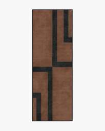 Aldo Brown & Black Rug by The Local Project - 75x215 - Machine Washable Area Rug - Kid & Pet Friendly - Indoor Rugs - Ruggable - thumbnail 1