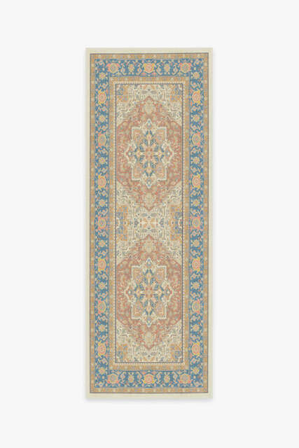 Kamran Sunset Orange Outdoor Rug - 75x215 - Machine Washable Area Rug - Kid & Pet Friendly - Outdoor Rugs - Ruggable
