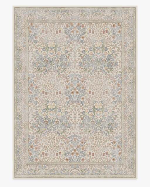 Blackthorn Ivory Flatwoven Rug by Morris & Co. - 305x425 - Machine Washable Area Rug - Kid & Pet Friendly - Indoor Rugs - Ruggable - image 1
