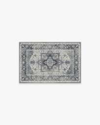 Kira Stone Blue Rug - 60x90 - Machine Washable Area Rug - Kid & Pet Friendly - Indoor Rugs - Ruggable - thumbnail 1