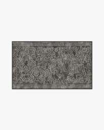 Balancing Act Black Rug by Keith Haring - 60x90 - Machine Washable Area Rug - Kid & Pet Friendly - Indoor Rugs - Ruggable - thumbnail 2
