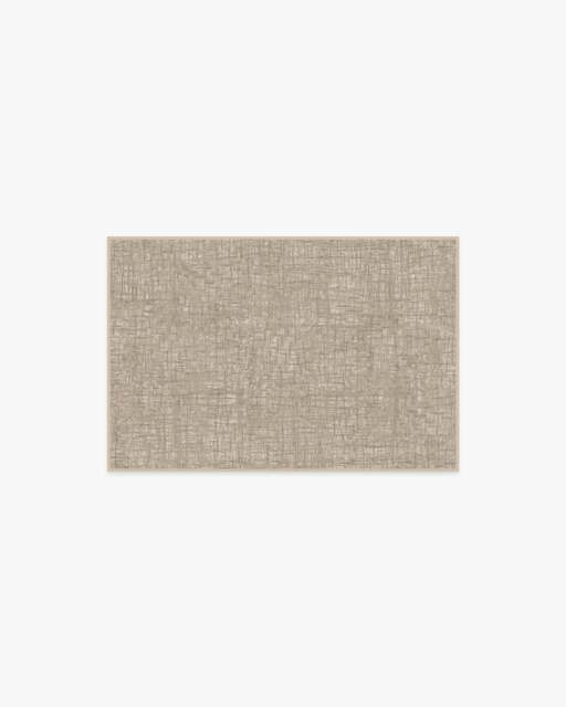 Crosshatch Natural Rug - 60x90 - Machine Washable Area Rug - Kid & Pet Friendly - Indoor Rugs - Ruggable - image 1