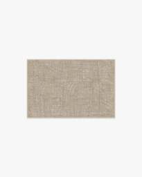 Crosshatch Natural Rug - 60x90 - Machine Washable Area Rug - Kid & Pet Friendly - Indoor Rugs - Ruggable - thumbnail 1
