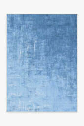 Impasto Sky Blue Outdoor Rug - 150x215 - Machine Washable Area Rug - Kid & Pet Friendly - Indoor Rugs - Ruggable - thumbnail 1