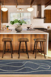 Strova Dusk Blue Flatwoven Rug - 60x90 - Machine Washable Area Rug - Kid & Pet Friendly - Indoor Rugs - Ruggable - thumbnail 2