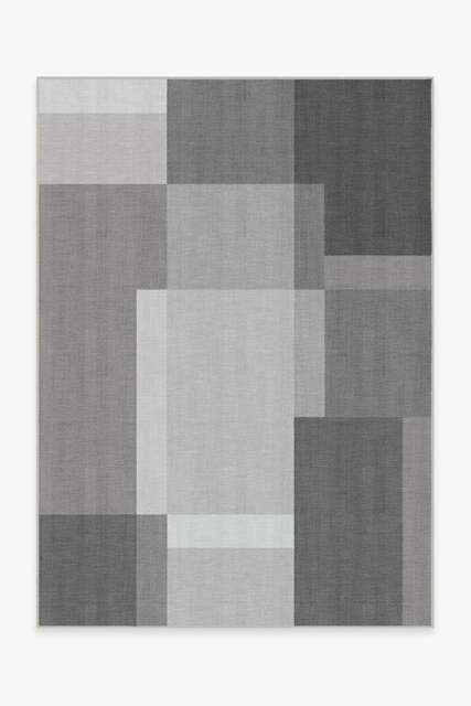 Campo Grey Outdoor Rug - 150x215 - Machine Washable Area Rug - Kid & Pet Friendly - Indoor Rugs - Ruggable - image 1