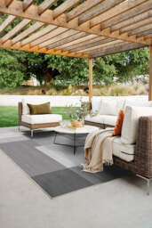 Campo Grey Outdoor Rug - 150x215 - Machine Washable Area Rug - Kid & Pet Friendly - Indoor Rugs - Ruggable - thumbnail 3