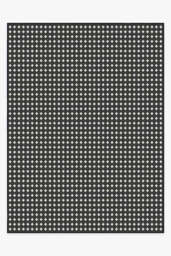 Adde Black Outdoor Rug - 275x365 - Machine Washable Area Rug - Kid & Pet Friendly - Indoor Rugs - Ruggable