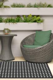 Adde Black Outdoor Rug - 275x365 - Machine Washable Area Rug - Kid & Pet Friendly - Indoor Rugs - Ruggable - thumbnail 2