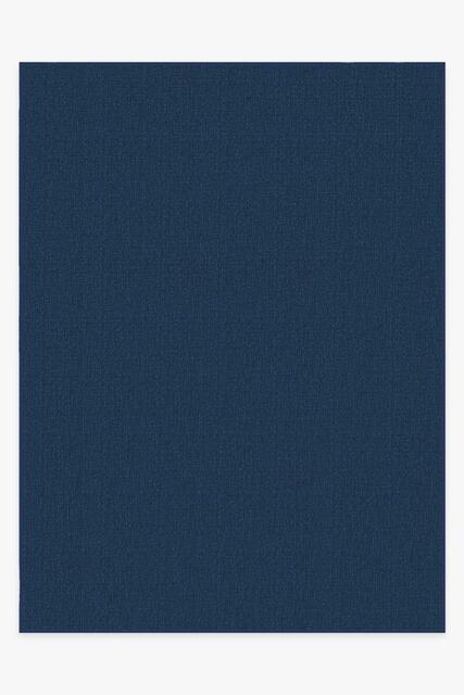 Denim Solid Indigo Blue Outdoor Rug - 275x365 - Machine Washable Area Rug - Kid & Pet Friendly - Indoor Rugs - Ruggable - image 1
