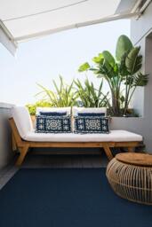 Denim Solid Indigo Blue Outdoor Rug - 275x365 - Machine Washable Area Rug - Kid & Pet Friendly - Indoor Rugs - Ruggable - thumbnail 2