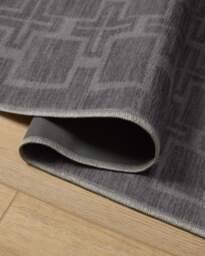 Fletcher Grey Flatwoven Rug - 60x90 - Machine Washable Area Rug - Kid & Pet Friendly - Indoor Rugs - Ruggable - thumbnail 2