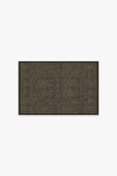 Bluebell Soft Black Rug by Morris & Co. - 60x90 - Machine Washable Area Rug - Kid & Pet Friendly - Indoor Rugs - Ruggable - thumbnail 1