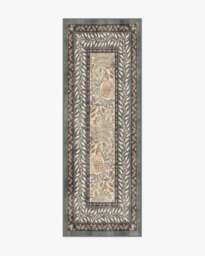 Provence Grey & Coral Rug - 75x215 - Machine Washable Area Rug - Kid & Pet Friendly - Indoor Rugs - Ruggable - thumbnail 1