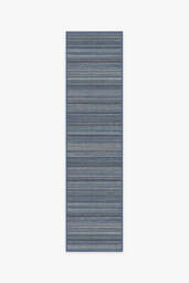 Multi Stripe Blue Rug - 60x90 - Machine Washable Area Rug - Kid & Pet Friendly - Indoor Rugs - Ruggable - thumbnail 2