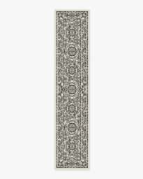Delphina Black & White Flatwoven Rug - 75x365 - Machine Washable Area Rug - Kid & Pet Friendly - Indoor Rugs - Ruggable - thumbnail 1