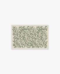 Pure Willow Boughs Green Flatwoven Rug by Morris & Co. - 60x90 - Machine Washable Area Rug - Kid & Pet Friendly - Indoor Rugs - Ruggable - thumbnail 1