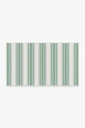 Marina Stripe Sage Green Outdoor Rug - 90x150 - Machine Washable Area Rug - Kid & Pet Friendly - Indoor Rugs - Ruggable