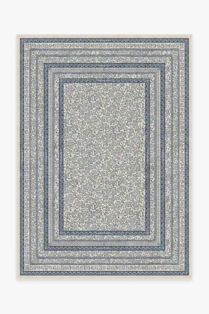 Keith Haring Delancey Ivory & Blue - 150x215 - Machine Washable Area Rug - Kid & Pet Friendly - Indoor Rugs - Ruggable - image 1