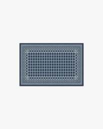 Palm Beach Navy Flatwoven Rug by Gray Malin - 60x90 - Machine Washable Area Rug - Kid & Pet Friendly - Indoor Rugs - Ruggable - thumbnail 1