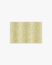 Tree Fern Matcha Green Flatwoven Rug by Sanderson - 60x90 - Machine Washable Area Rug - Kid & Pet Friendly - Indoor Rugs - Ruggable - thumbnail 1