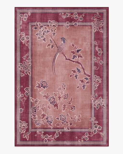 Draper Burgundy Rug by Gracie - 185x275 - Machine Washable Area Rug - Kid & Pet Friendly - Indoor Rugs - Ruggable - image 1