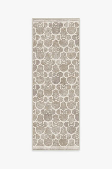 Minnie Trellis Ash Grey Rug - 75x215 - Machine Washable Area Rug - Kid & Pet Friendly - Indoor Rugs - Ruggable