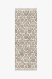 Minnie Trellis Ash Grey Rug - 75x215 - Machine Washable Area Rug - Kid & Pet Friendly - Indoor Rugs - Ruggable - thumbnail 1