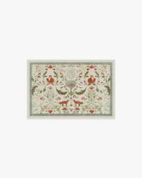 Foxfen Ivory Multicolour Flatwoven Rug - 150x215 - Machine Washable Area Rug - Kid & Pet Friendly - Indoor Rugs - Ruggable - thumbnail 2