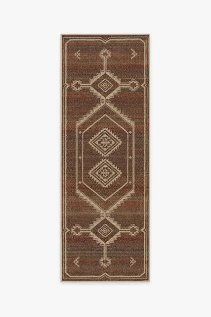 Sierra Redwood Re-Jute Rug Brown - 75x215 - Machine Washable Area Rug - Kid & Pet Friendly - Indoor Rugs - Ruggable