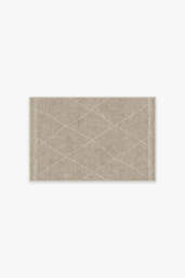 Jesper Stone Rug Tan - 60x90 - Machine Washable Area Rug - Kid & Pet Friendly - Indoor Rugs - Ruggable - thumbnail 1