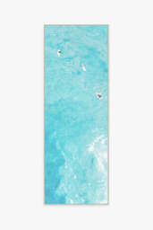 Surfers Ocean Blue Outdoor Rug by Gray Malin - 75x215 - Machine Washable Area Rug - Kid & Pet Friendly - Outdoor Rugs - Ruggable - thumbnail 1