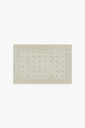 Palm Springs Ivory Stone Flatwoven Rug by Gray Malin - 60x90 - Machine Washable Area Rug - Kid & Pet Friendly - Indoor Rugs - Ruggable - thumbnail 1