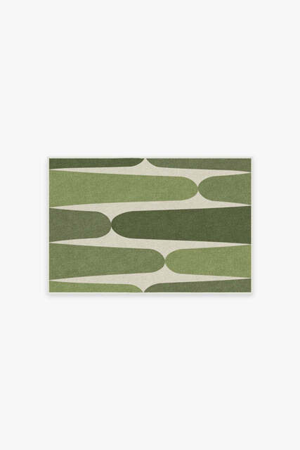 Millie Sage Green Flatwoven Rug - 60x90 - Machine Washable Area Rug - Kid & Pet Friendly - Indoor Rugs - Ruggable