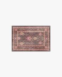 Serafina Coral & Burgundy Rug - 60x90 - Machine Washable Area Rug - Kid & Pet Friendly - Indoor Rugs - Ruggable - thumbnail 1