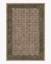 Sundara Taupe & Sage Rug - 185x275 - Machine Washable Area Rug - Kid & Pet Friendly - Indoor Rugs - Ruggable - thumbnail 1