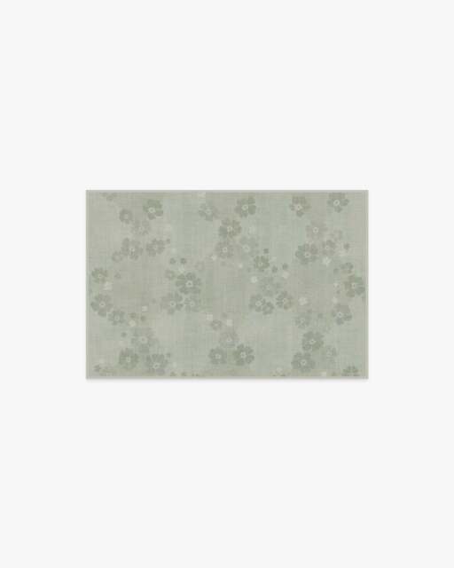 Serene Sage Green Flatwoven Rug - 60x90 - Machine Washable Area Rug - Kid & Pet Friendly - Indoor Rugs - Ruggable - image 1