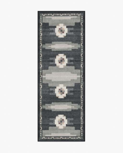 Annika Charcoal Rug - 75x215 - Machine Washable Area Rug - Kid & Pet Friendly - Indoor Rugs - Ruggable - image 1