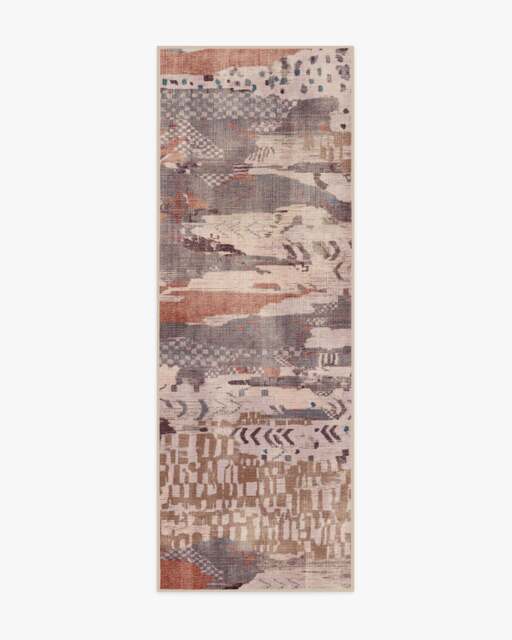Gaia Mauve Rug - 75x215 - Machine Washable Area Rug - Kid & Pet Friendly - Indoor Rugs - Ruggable - image 1