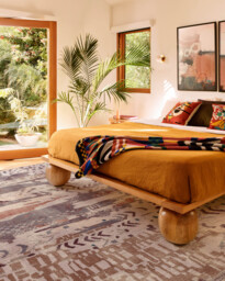 Gaia Mauve Rug - 75x215 - Machine Washable Area Rug - Kid & Pet Friendly - Indoor Rugs - Ruggable - thumbnail 2