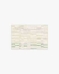 Zellige Green Rug - 60x90 - Machine Washable Area Rug - Kid & Pet Friendly - Indoor Rugs - Ruggable - thumbnail 1