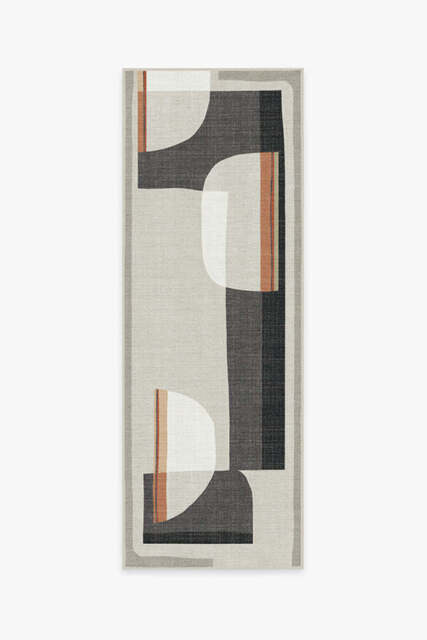 Olena Charcoal Outdoor Rug - 75x215 - Machine Washable Area Rug - Kid & Pet Friendly - Outdoor Rugs - Ruggable - image 1