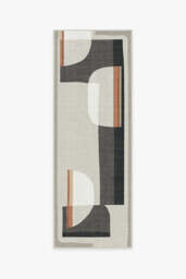 Olena Charcoal Outdoor Rug - 75x215 - Machine Washable Area Rug - Kid & Pet Friendly - Outdoor Rugs - Ruggable - thumbnail 1