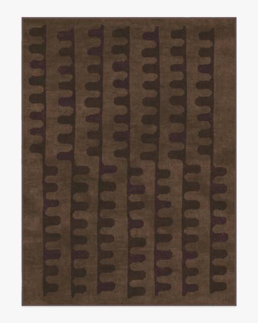Veza Bronze & Plum Rug Brown - 275x365 - Machine Washable Area Rug - Kid & Pet Friendly - Indoor Rugs - Ruggable - image 1