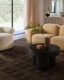 Veza Bronze & Plum Rug Brown - 275x365 - Machine Washable Area Rug - Kid & Pet Friendly - Indoor Rugs - Ruggable - thumbnail 3