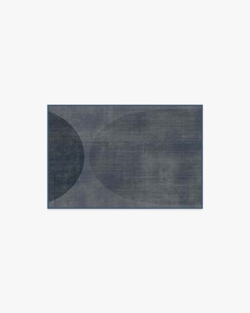 Eclipse Navy Flatwoven Rug - 60x90 - Machine Washable Area Rug - Kid & Pet Friendly - Indoor Rugs - Ruggable - image 1