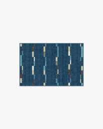 Rift Navy Rug - 60x90 - Machine Washable Area Rug - Kid & Pet Friendly - Indoor Rugs - Ruggable - thumbnail 1