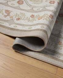 Twin Bunny Border Natural Rug - 90x150 - Machine Washable Area Rug - Kid & Pet Friendly - Indoor Rugs - Ruggable - thumbnail 2