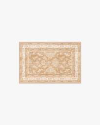 Maelyn Camel & Ivory Flatwoven Rug - 60x90 - Machine Washable Area Rug - Kid & Pet Friendly - Indoor Rugs - Ruggable - thumbnail 1